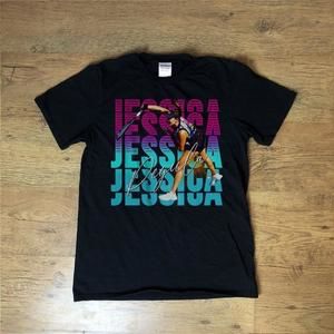 Jessica Pegula - Unisex Black T-Shirt, Graphics Unisex Retro T-Shirt